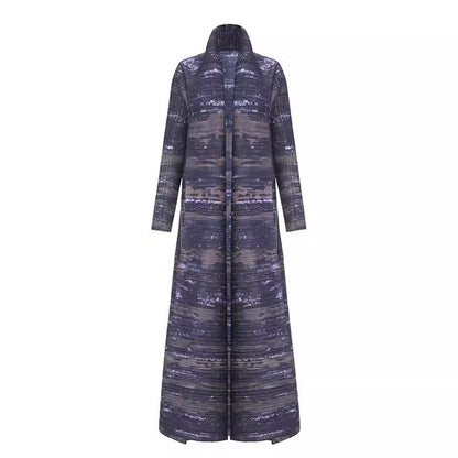 Women's Cape Cardigan Printed Dress