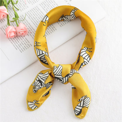 Small Scarf Professional Stewardess Silk Hair Band