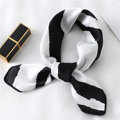 Small Scarf Professional Stewardess Silk Hair Band