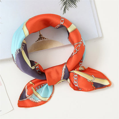 Small Scarf Professional Stewardess Silk Hair Band