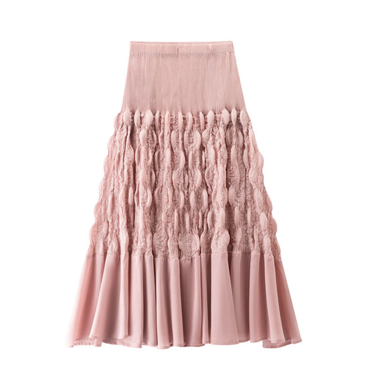 Niche Design Slimming Graceful Pleated Skirt