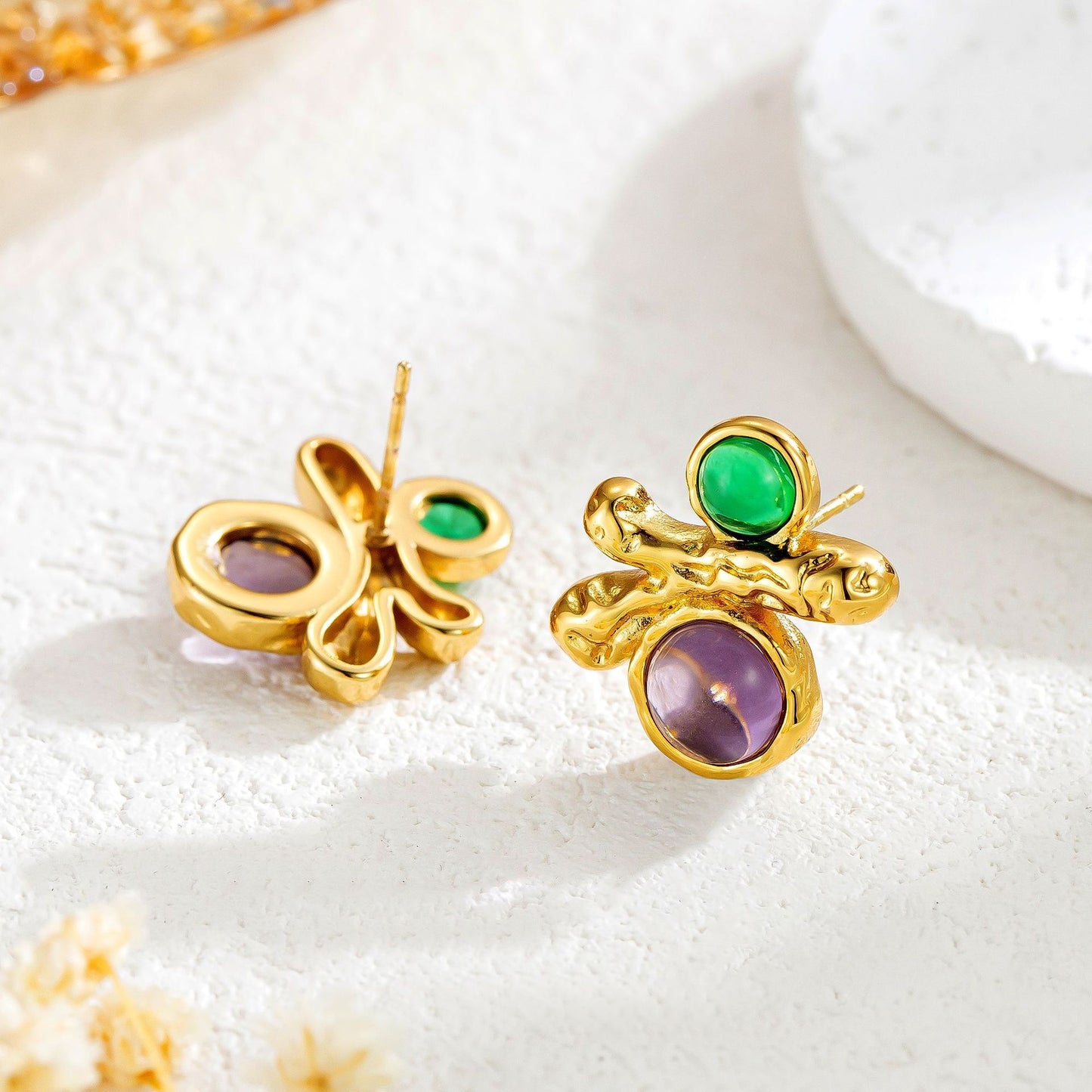 Fashion Retro Court Irregular Texture Tree Branch Ear Studs