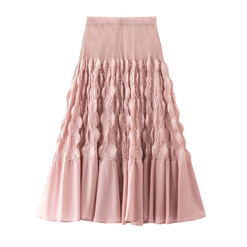 Niche Design Slimming Graceful Pleated Skirt