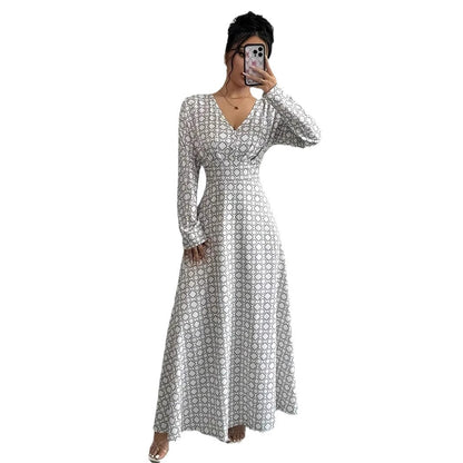 Printed Waist-controlled Slimming Dress Women